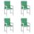 Perne cu spătar mic, 4 buc. verde 100x50x3 cm textil oxford GartenMobel Dekor