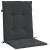 Perne cu spătar mic, 4 buc. negru 100x50x3 cm textil oxford GartenMobel Dekor