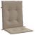 Perne cu spătar mic, 4 buc. gri taupe 100x50x3 cm textil oxford GartenMobel Dekor