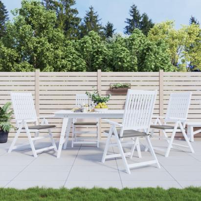 Perne scaune grădină 4 buc. gri 40x40x3 cm țesătură Oxford GartenMobel Dekor