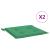 Perne scaune de grădină 2 buc. verde 50x50x3 cm țesătură Oxford GartenMobel Dekor