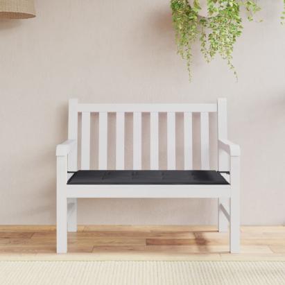 Pernă de bancă de grădină, negru, 120x50x3 cm, textil oxford GartenMobel Dekor