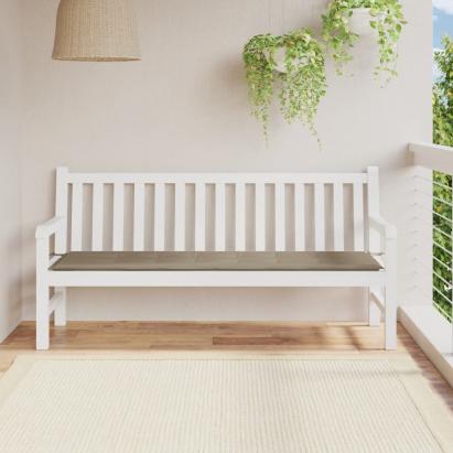 Pernă de bancă de grădină gri taupe, 180x50x3 cm, textil oxford GartenMobel Dekor