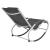 Scaun balansoar de exterior, negru, textilenă GartenMobel Dekor