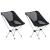 Scaune camping pliabile cu husă, 2 buc., 54x50x65 cm, aluminiu GartenMobel Dekor