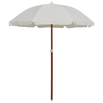 Umbrelă de soare cu stâlp din oțel, nisipiu, 180 cm GartenMobel Dekor