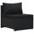 Set mobilier de grădină cu perne, 6 piese, negru, poliratan GartenMobel Dekor