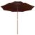 Umbrelă de soare dublă, stâlp din lemn, cărămiziu, 270 cm GartenMobel Dekor