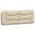 Cadru de pat cu lumini LED, crem, 140x200 cm, textil GartenMobel Dekor