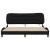 Cadru de pat cu lumini LED, negru, 180x200 cm, textil GartenMobel Dekor