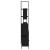 Set mobilier de baie, 3 piese, negru, lemn compozit GartenMobel Dekor