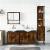 Set mobilier de baie, 4 piese, stejar fumuriu, lemn prelucrat GartenMobel Dekor
