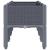 Jardinieră de grădină cu picioare, gri, 120x40x42 cm, PP GartenMobel Dekor