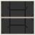 Masă grădină blat din sticlă gri deschis 80x80x75 cm poliratan GartenMobel Dekor