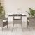 Masă grădină blat din sticlă gri deschis 80x80x75 cm poliratan GartenMobel Dekor