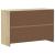 Dulap "SAUDA", stejar, 114x43x75,5 cm, lemn masiv de pin GartenMobel Dekor