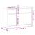 Dulap "SAUDA", stejar, 114x43x75,5 cm, lemn masiv de pin GartenMobel Dekor
