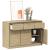 Dulap "SAUDA", stejar, 114x43x75,5 cm, lemn masiv de pin GartenMobel Dekor