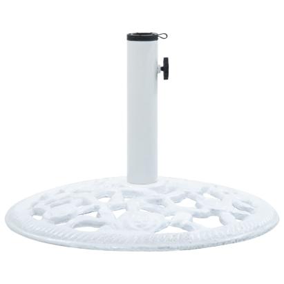 Suport de umbrelă, alb, 12 kg, fontă, 48 cm GartenMobel Dekor