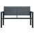 Bancă de grădină, gri, 120 cm, HDPE, aspect de lemn GartenMobel Dekor