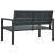 Bancă de grădină, gri, 120 cm, HDPE, aspect de lemn GartenMobel Dekor