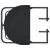 Masă balcon suspendată negru 60x64x83,5 cm plastic aspect ratan GartenMobel Dekor