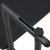 Masă balcon suspendată negru 60x64x83,5 cm plastic aspect ratan GartenMobel Dekor