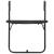 Masă balcon suspendată negru 60x64x83,5 cm plastic aspect ratan GartenMobel Dekor