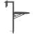 Masă balcon suspendată maro 60x64x83,5 cm plastic aspect ratan GartenMobel Dekor