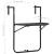 Masă balcon suspendată maro 60x64x83,5 cm plastic aspect ratan GartenMobel Dekor