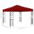 Pavilion, roșu vin, 3 x 3 m GartenMobel Dekor