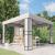 Pavilion cu acoperiș dublu, alb, 3 x 3 m GartenMobel Dekor