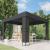 Pavilion cu acoperiș dublu, antracit, 3 x 3 m GartenMobel Dekor