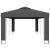 Pavilion cu acoperiș dublu, antracit, 3 x 6 m GartenMobel Dekor