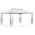 Pavilion de grădină, alb, 4x3x2,7 cm, oțel vopsit electrostatic GartenMobel Dekor