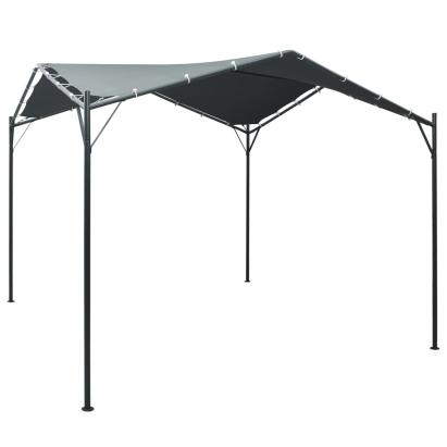 Pavilion cort foișor copertină, antracit, 3 x 3 m, oțel GartenMobel Dekor