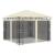 Pavilion cu plasă anti-țânțari, crem, 3x3x2,73 m, 180 g/m² GartenMobel Dekor
