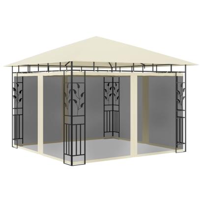 Pavilion cu plasă anti-țânțari, crem, 3x3x2,73 m, 180 g/m² GartenMobel Dekor