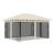 Pavilion cu plasă anti-țânțari, crem, 4x3x2,73 m, 180 g/m² GartenMobel Dekor