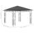 Pavilion cu plasă anti-țânțari, antracit, 3x3x2,73 m, 180 g/m² GartenMobel Dekor