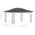 Pavilion cu plasă anti-țânțari, antracit, 4 x 3 x 2,73 m GartenMobel Dekor