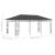 Pavilion cu plasă anti-țânțari, antracit, 6 x 3 x 2,73 m GartenMobel Dekor