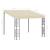Pavilion de perete, crem, 3 x 3 m, material textil GartenMobel Dekor