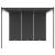 Pavilion de grădină cu perdea laterală, antracit, 3x3x2,25 m GartenMobel Dekor