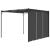Pavilion de grădină cu perdea laterală, antracit, 3x3x2,25 m GartenMobel Dekor