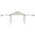 Pavilion cu acoperiș dublu extins, 3x3x2,75 m, crem, 180 g/m² GartenMobel Dekor