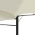Pavilion cu acoperiș dublu extins, 3x3x2,75 m, crem, 180 g/m² GartenMobel Dekor
