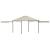 Pavilion cu acoperiș dublu extins, 3x3x2,75 m, crem, 180 g/m² GartenMobel Dekor