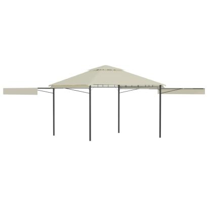 Pavilion cu acoperiș dublu extins, 3x3x2,75 m, crem, 180 g/m² GartenMobel Dekor