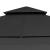 Pavilion cu acoperiș dublu extins 3x3x2,75 m antracit 180 g/m² GartenMobel Dekor